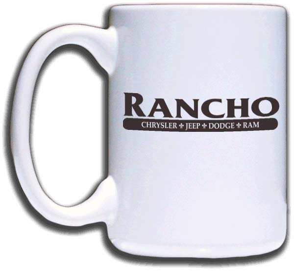 Rancho Chrysler Jeep Dodge Mug 15.95 NiceBadge